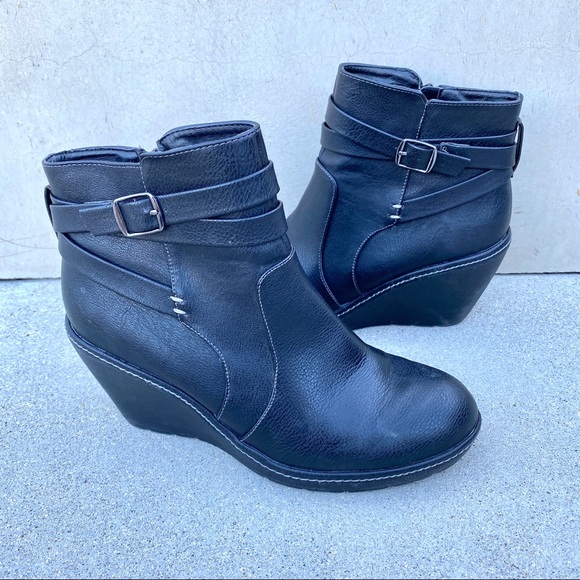 croft & barrow serf women's ortholite wedge ankle boots